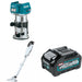 Makita GLC02Z 4-Speed Compact Stick W/ GTR01Z Router and BL4040 40V max XGT 4.0Ah Battery
