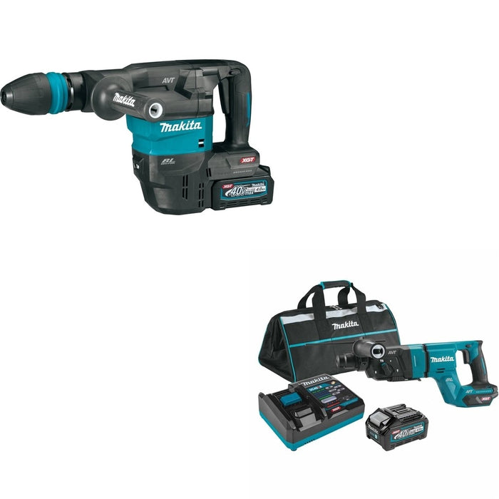 Makita GMH01M1 Demolition Hammer Kit W/ FREE GRH07M1 Rotary Hammer Kit