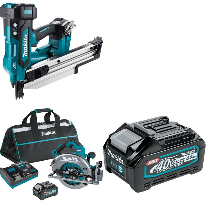 Makita Framing Nailer Kit W/ Circular Saw Kit and FREE 4.0Ah Battery