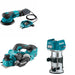 Makita GOB01CZ 40V 6" Orbit Sander Kit W/ GPK01Z Planer and FREE GTR01Z Router
