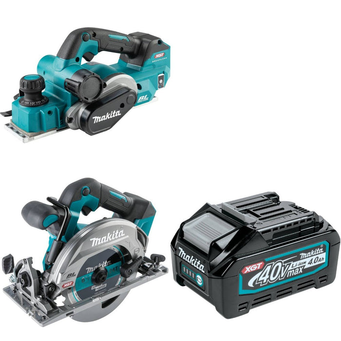 Makita GPK01Z Planer Kit W/ GSH05Z Circular Saw and FREE BL4040 Battery