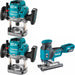 Makita GPR01Z Plunge Router, 2 Pack Kit W/ FREE GTR01Z Compact Router