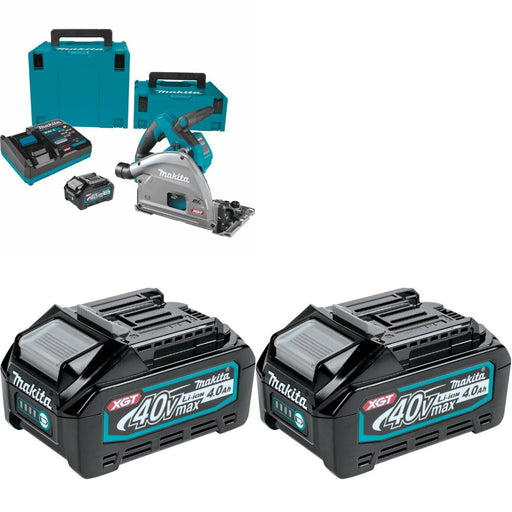 Makita GPS01M1J Plunge Saw Kit W/ BL4040 4.0Ah Battery, 2 Pack