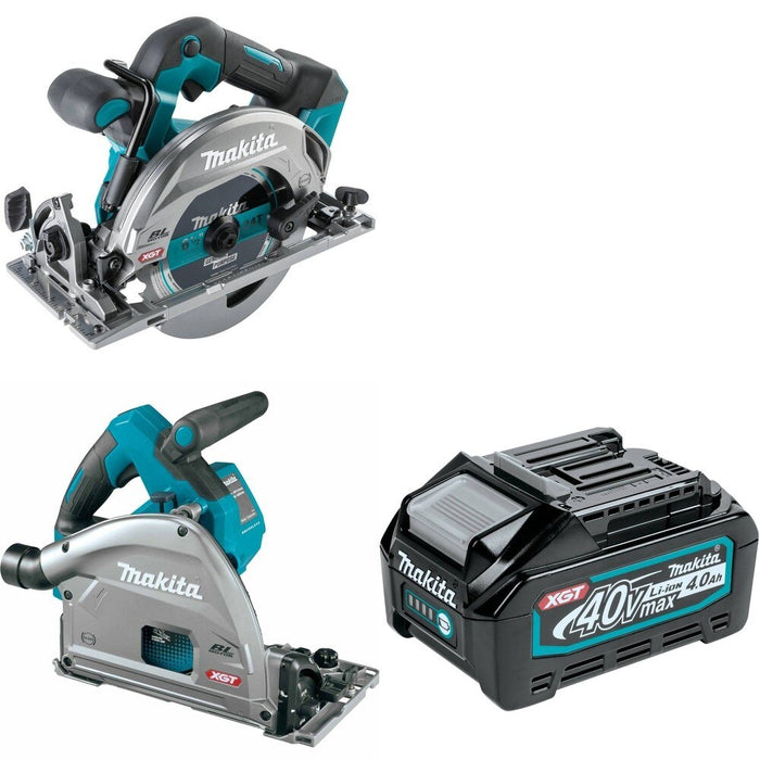 Makita GPS01Z Plunge Circular Saw W/ GSH05Z Circular Saw and FREE BL4040 Battery