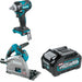 Makita GPS01Z Plunge Circular Saw W/ GWT04Z Impact Wrench and FREE BL4040 Battery