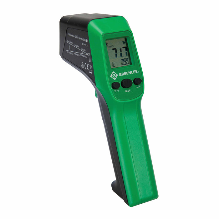 Greenlee TG-1000 Non-Contact Digital Laser Infrared Thermometer, -76 to 1,022°F