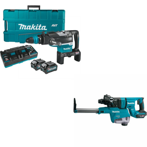 Makita GRH06PM 80V XGT 2" Rotary Hammer Kit W/ FREE GRH07ZW D-Handle