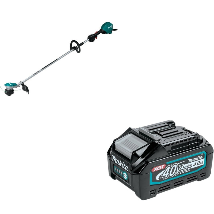 Makita GRU01Z 40V max XGT 15" String Trimmer, Tool Only W/ BL4040 40V max XGT 4.0Ah Battery