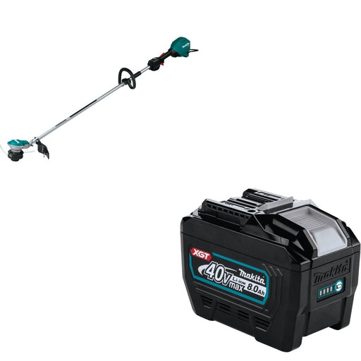 Makita GRU01Z 40V max XGT 15" String Trimmer, Tool Only W/ BL4080F 40V max XGT 8.0Ah Battery