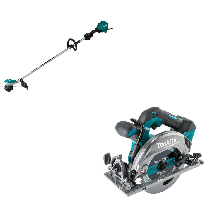 Makita GRU01Z 15" String Trimmer W/ GSH05Z 40V max XGT Brushless Cordless 6-1/2" Circular Saw
