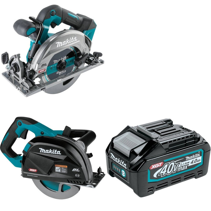 Makita GSC01Z Metal Cutting Saw W/ GSH05Z Circular Saw and FREE BL4040 Battery