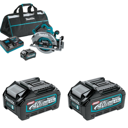 Makita GSH01M1 7-1/4" Circular Saw Kit W/ BL4040 40V 4.0Ah Battery, 2 Pack