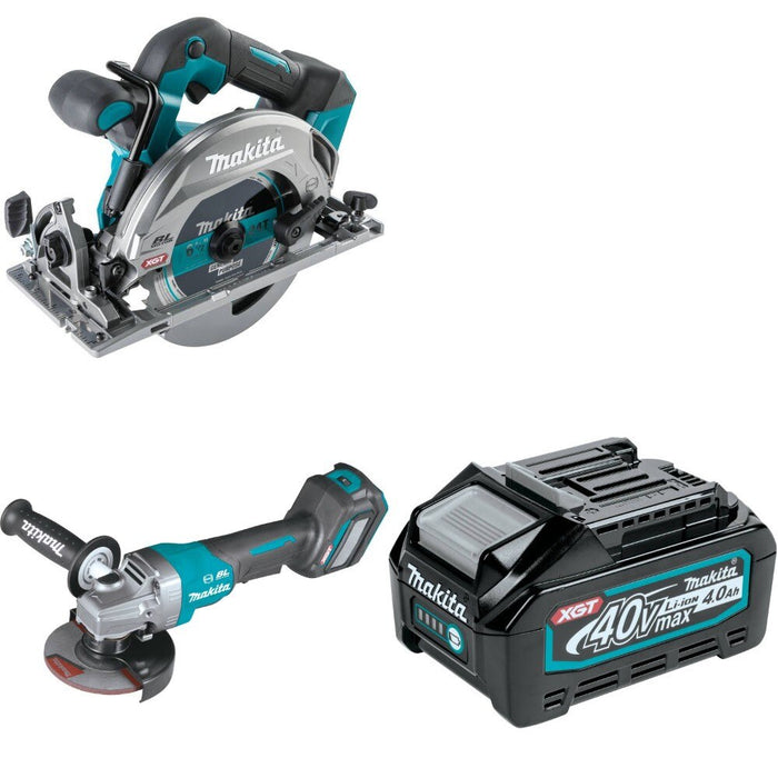 Makita GSH05Z Circ Saw Kit W/ GAG06Z Angle Grinder and FREE Battery