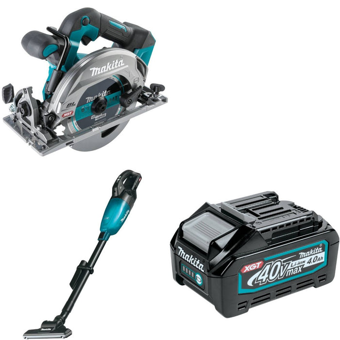 Makita GSH05Z Circular Saw Kit W/ GLC01Z Vacuum and FREE BL4040 Battery