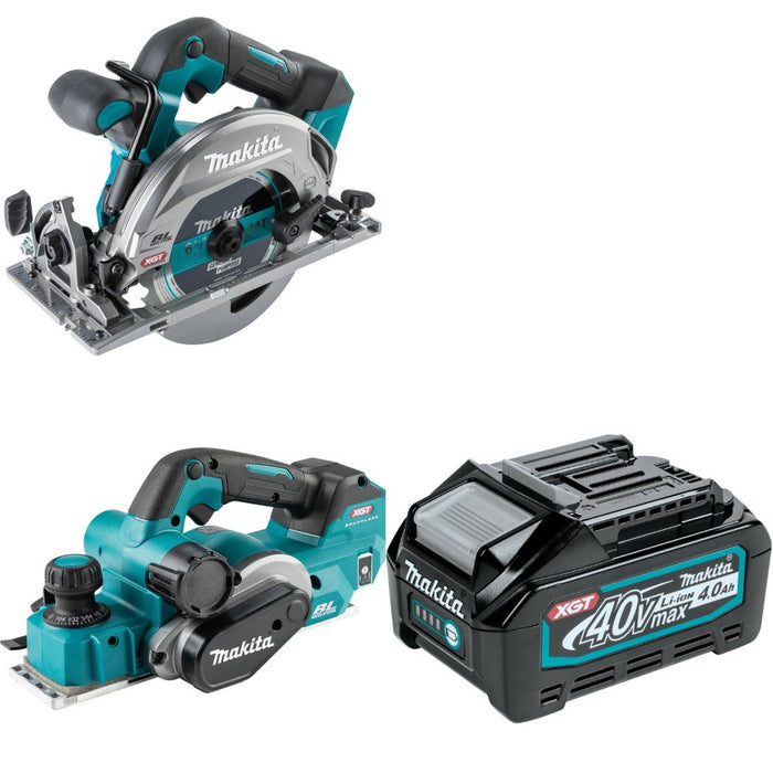 Makita GSH05Z Circular Saw Kit W/ GPK01Z Planer and FREE BL4040 Battery
