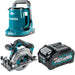 Makita GSH05Z 6-1/2" Circular W/ GTK01Z 40V max XGT Hot Water Kettle and BL4040 4.0Ah Battery