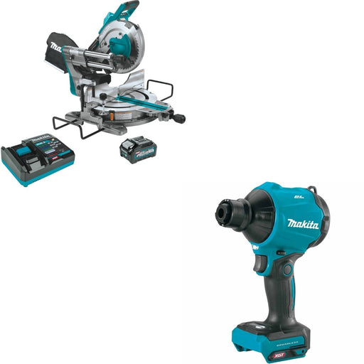 Makita GSL03M1 40V max XGT 10" Compound Miter Saw W/ FREE GSA01Z Blower