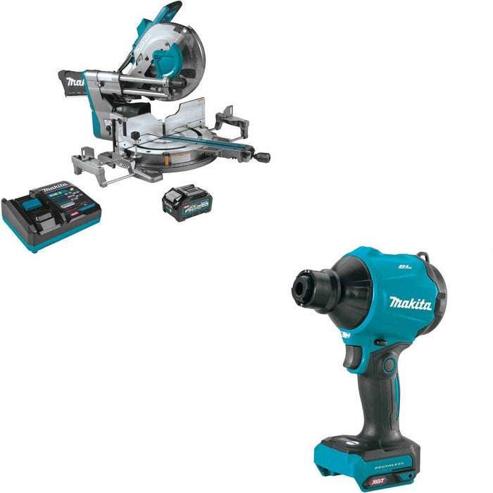 Makita GSL04M1 40V max XGT 12" Sliding Compound Miter Saw W/ FREE GSA01Z Blower