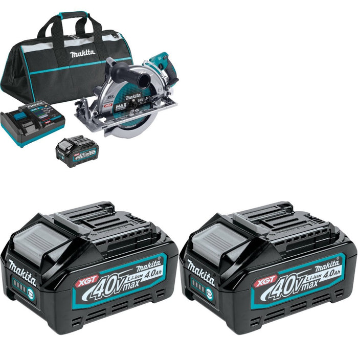 Makita GSR02M1 10-1/4" Rear Handle Saw Kit W/ BL4040 4.0Ah Battery, 2 Pack