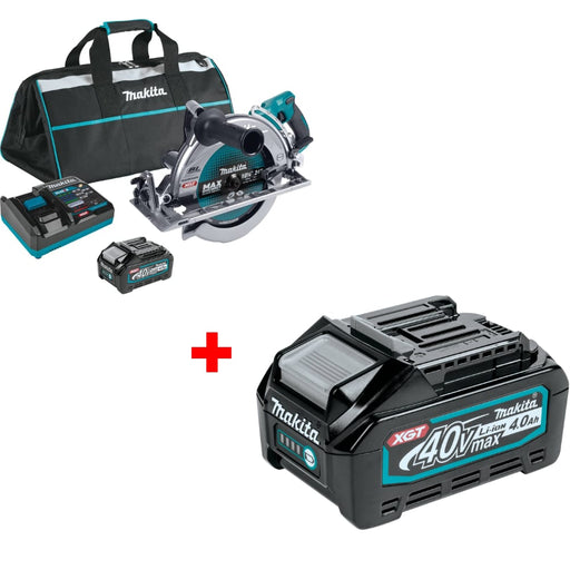 Makita GSR02M1 40V Max XGT® 10-1/4" Saw Kit w/ FREE BL4040 40V Max XGT Battery