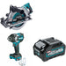 Makita Rear Handle Circular Saw Kit W/ Impact Wrench and FREE 4.0Ah Battery