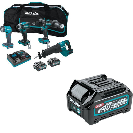 Makita GT401M1D1 Combo Kit W/ FREE BL4025 2.5Ah Battery