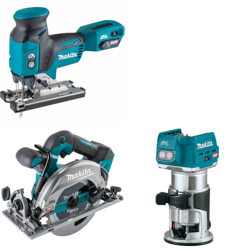 Makita GVJ01Z Jig Saw Kit W/ GSH05Z 6-1/2" Circular Saw and FREE GTR01Z Router