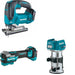 Makita GVJ02Z Jig Saw Kit W/ GMT01Z Multi-Tool and FREE GTR01Z Router