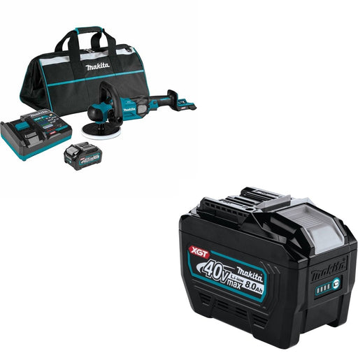 Makita GVP01M1 40V max XGT Brushless Cordless 7" Polisher Kit, (4.0Ah) W/ BL4080F 8.0Ah Battery