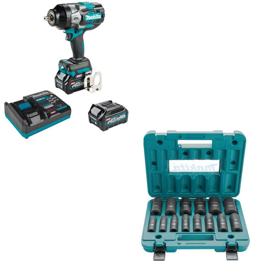 Makita GWT03D Impact Wrench Kit W/ FREE A-96372 Socket Set