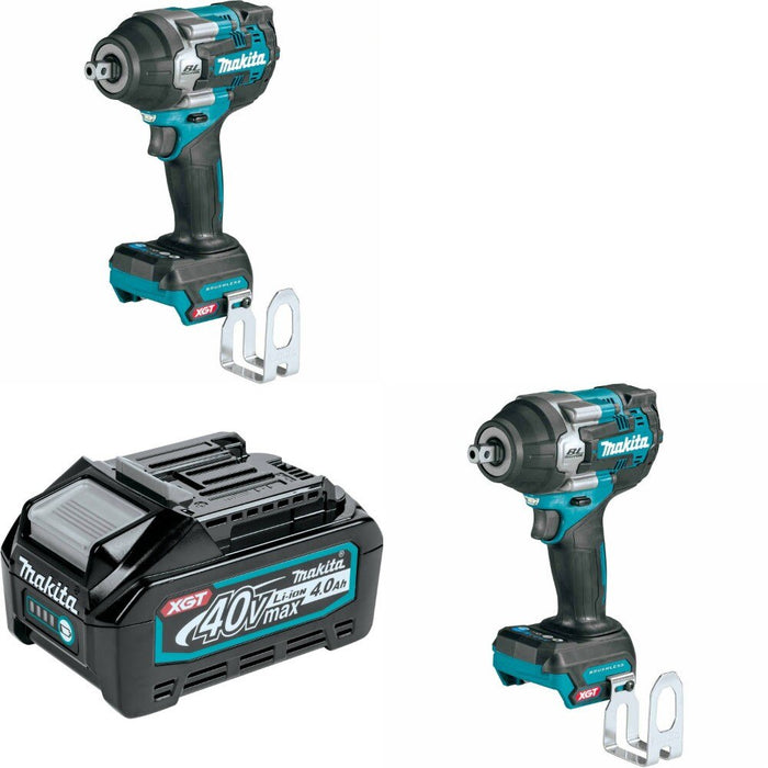 Makita GWT08Z Impact Wrench, 2 Pack Kit W/ FREE BL4040 Battery