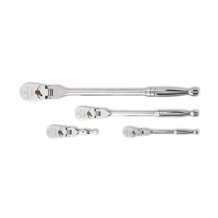 GearWrench 81230P 4 Pc. 1/4", 3/8" & 1/2" Drive 120XP Flex Head Teardrop Ratchet Set