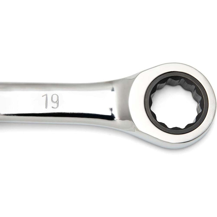 GearWrench 85898 9 Pc. 72-Tooth 12 Point XL X-Beam Ratcheting Combination SAE Wrench Set - 4