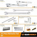 GearWrench 80966 243 Pc. 6 Point Mechanics Tool Set in 3 Drawer Storage Box - 2