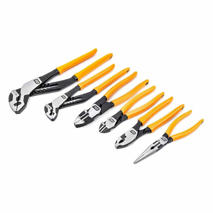 GearWrench 82204-06 6 Pc. Pitbull Dipped Handle Mixed Plier Set