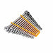 GearWrench 86928 16 Pc. 90-Tooth 12 Point Metric Combination Ratcheting Wrench Set - 3