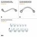 Gearwrench GWMSSRWSAE 19 Piece Specialty Ratcheting SAE Wrench Set in Foam Storage Tray - 6