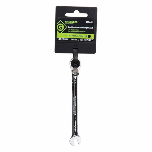 Greenlee 0354-11 Combination Ratcheting Wrench 1/4" - 2