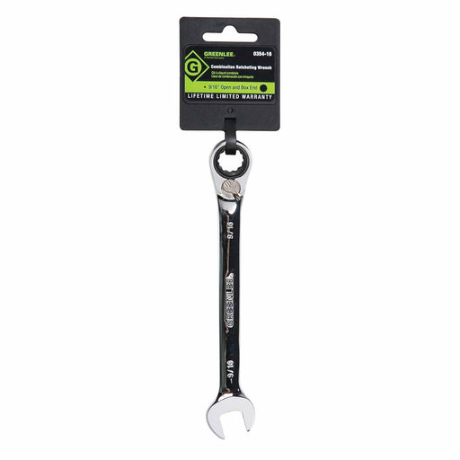 Greenlee 0354-16 Combination Ratcheting Wrench 9/16" - 2