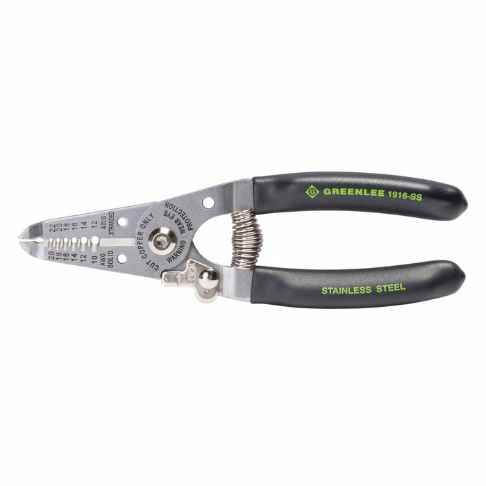 Greenlee 1916-SS Stainless Steel 6" Wire Stripper/Cutter 10-20 AWG - 3