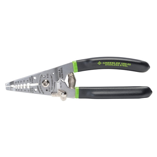 Greenlee 1956-SS Stainless Steel 7.5" Wire Stripper/Cutter/Crimper 6-14 AWG