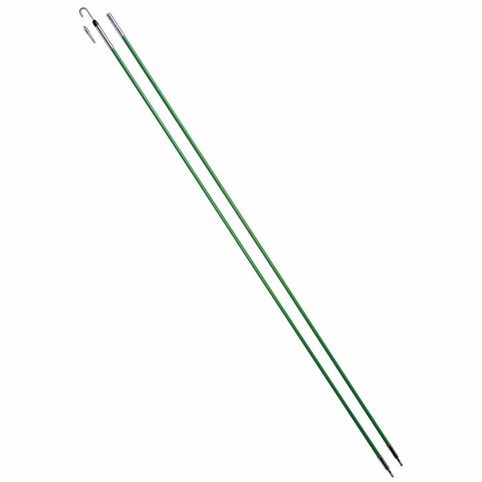 Greenlee 540-12 1/4" x 12' Fish Stix Kit with Bullet Nose and J Hook Threaded Tips - 10