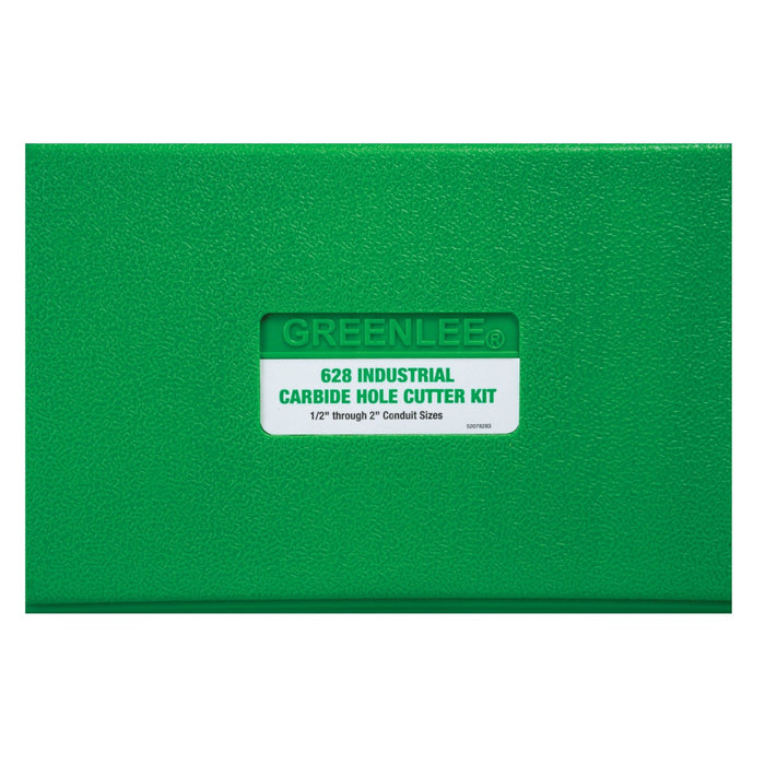 Greenlee 628 8 Piece Carbide Hole Cutter Kit, 7/8" - 2-1/2" - 3
