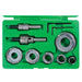 Greenlee 648 8 Piece Quick Change Carbide Hole Cutter Kit, 1/2" - 2-1/2" - 4