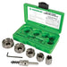Greenlee 660 Quick Change Stainless Steel Hole Cutter Kit (7/8", 1-1/8", 1-3/8", 1-3/4", 2") - 2