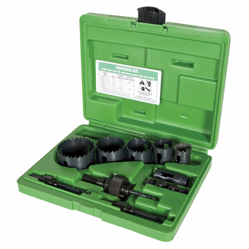 Greenlee 830 1/2" - 2" Conduit Size Bi-Metal Hole Saw Kit - 2