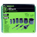 Greenlee 830 1/2" - 2" Conduit Size Bi-Metal Hole Saw Kit - 4