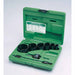 Greenlee 830 1/2" - 2" Conduit Size Bi-Metal Hole Saw Kit - 7