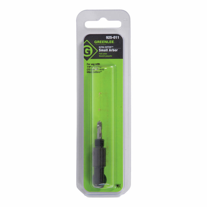 Greenlee 925-011 Small Arbor with Pilot drill for 7/8" to 1-1/8" Size Cutter - 2