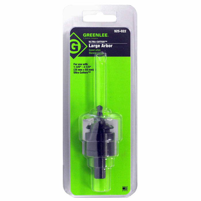 Greenlee 925-022 Large Arbor with Pilot drill for 1-3/8" to 2-1/2" Size Cutter - 4